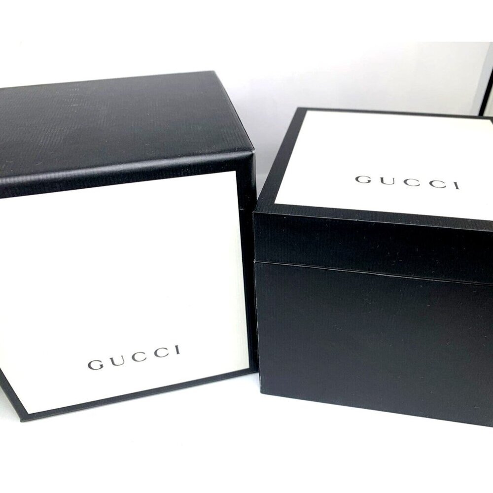 Gucci Watch Box Presentation Black White Cardboard Display Gift Empty - Picture 2 of 10